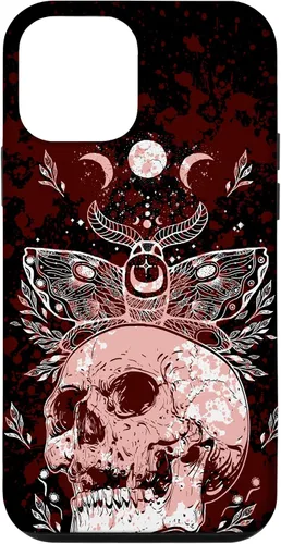 Vista 16 de Death Moth Gothic Dark Witch Occult Wiccan Goth Moon Pattern Case for iPhone 16