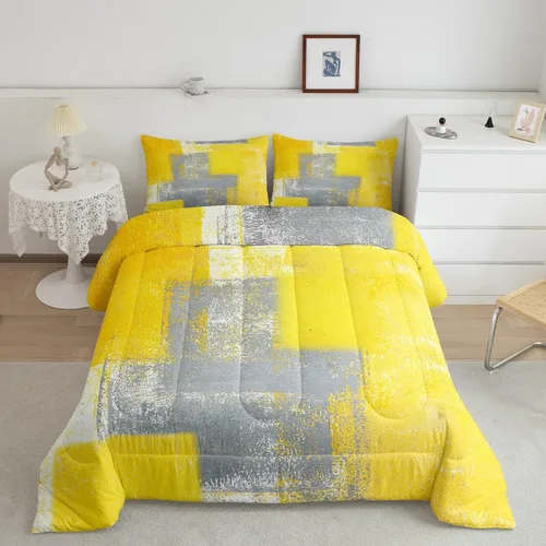 Vista 26 de Erosebridal Juego de ropa de cama turquesa tamaño individual para niños y niños, color verde azulado y gris degradado para niñas y adultos, relleno