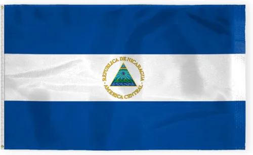 Vista 12 de AGAS - Bandera de automóvil de Nicaragua de alta calidad de 10.5 x 15 pulgadas, impresa de doble cara en tela de poliéster súper punto, doble