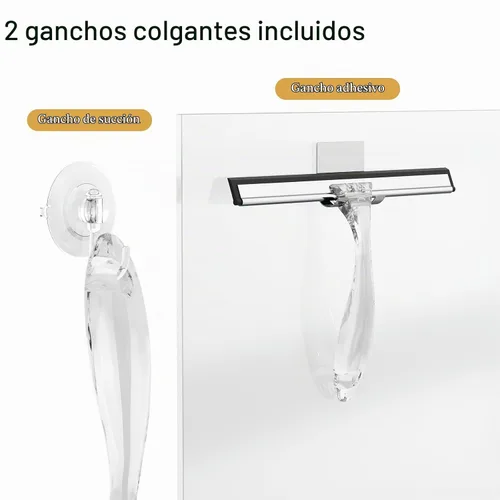 Vista 7 de AmazerBath Escobilla de goma para puerta de cristal de ducha, 10 pulgadas Transparente