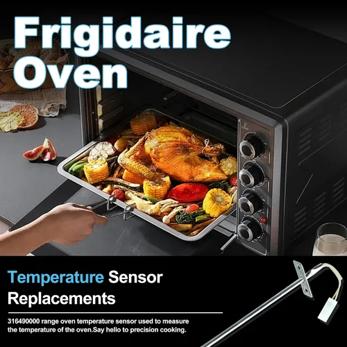 Vista 4 de 316490000 Sonda de sensor de temperatura de horno de repuesto para Frigi-daire Ken-More Ranges Reemplaza 316490003 1197392 AP3963654 PS1528542