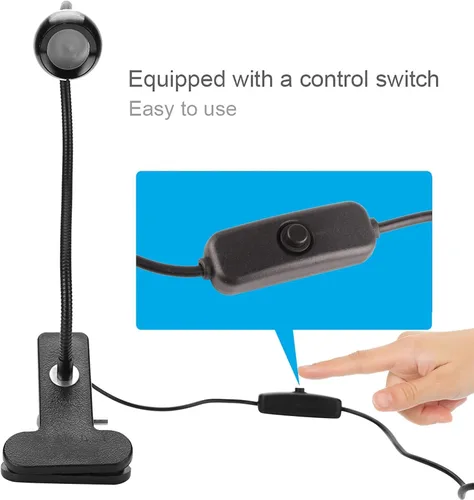 Vista 7 de Lámpara de curado de pegamento USB 3W, luz LED de calidad premium USB con clip e interruptor para reparación de teléfonos