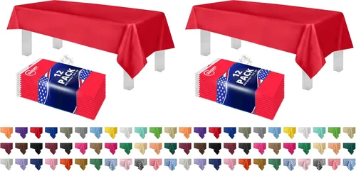 Vista 41 de Mantel de plástico de alta calidad - 54 in. x 108 pulgadas. Grandipity - Mantel rectangular (6 y 12 unidades), Agua (Aqua) Aqua Plastic table
