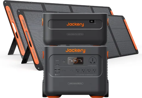 Vista 10 de Jackery Estación de energía portátil Explorer 2000 Plus, generador solar con batería LiFePO4 de 2042 Wh, salida de 3000 W, expandible a 24 kWh 6000