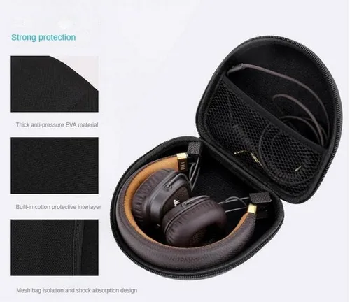 Vista 8 de Coyktonty Funda rígida para auriculares Marshall Major1 2 3 4 Bluetooth Auriculares Accesorios Caja con cremallera para Marshall Mid Case
