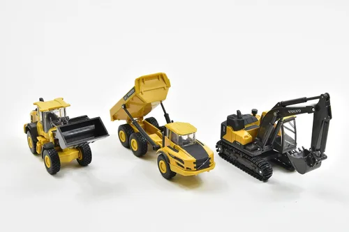 Vista 4 de New Ray - Juego de 3 cajas con ventana Volvo, 32095, color amarillo