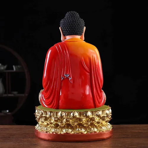 Vista 4 de UNNS Decoración decorativa de oficina de ídolo de Buda en meditación, decoración de Feng Shui, atractiva decoración de Buda sereno para tu hogar u
