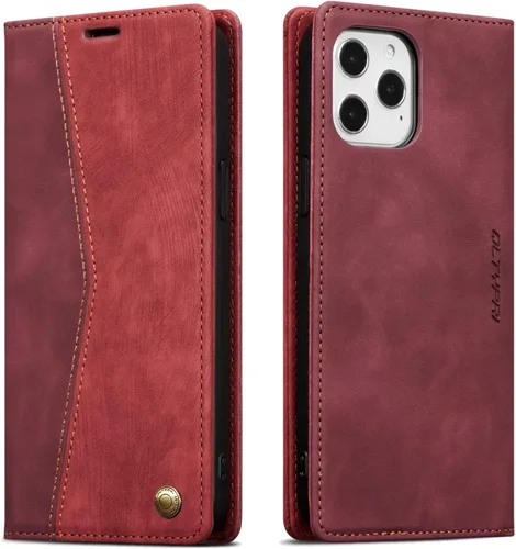 Vista 37 de QLTYPRI Para iPhone Air Case Wallet Con Tarjetero, Vintage PU Cuero Kickstand Cierre Magnético A Prueba De Golpes Folio Libro Funda Para IPhone 17