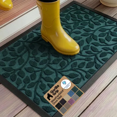 Vista 103 de Gorilla Grip - Tapete WeatherMax todo terreno 100% impermeable, caucho natural, resistente a manchas y decoloración, interior y exterior, fácil