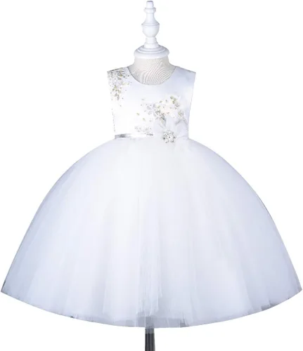 Vista 2 de Cosplay Life Elegant Flower Dress for Girls Young Adults Fashion Bow Flower Waistline Kids Party Festival Ages 2-6 Years Old
