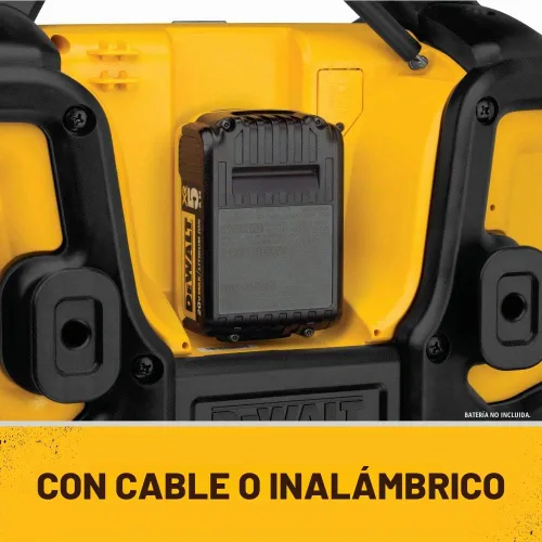 Vista 4 de DEWALT MAX 20V Cargador de Radio de batería DCR025 de la clase herramientas portátiles