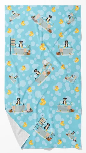 Vista 51 de Caroline's Treasures WDK5738BTLG Airedale - Toalla de baño grande para bañera