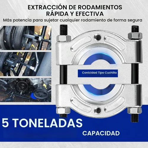 Vista 5 de DASBET Juego de extractor de rodamientos de 14 piezas, kit de herramientas Azul