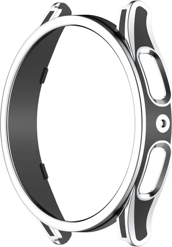 Vista 8 de MOTONG Funda protectora de PC con protector de pantalla de vidrio templado compatible con Samsung Galaxy Watch 5/4 de 1.575 pulgadas