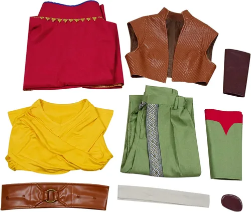 Vista 7 de Disfraz de raya para mujer disfraz de dragón y princesa guerrera conjunto completo para Halloween