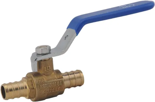 Vista 6 de Válvula PEX de 1/2 pulgada, válvula de bola de cierre de puerto completo de latón, mango de 1/4 de giro, válvula de agua PEX con certificación