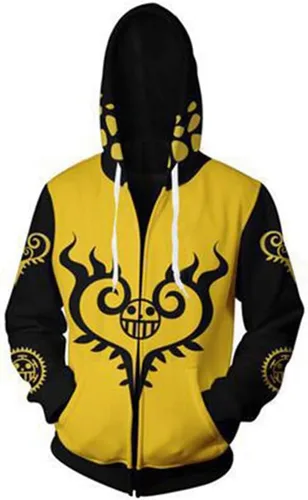 Vista 3 de yuanzhoulv Sudadera con capucha de anime Trafalgar Law Luffy, disfraz de cosplay