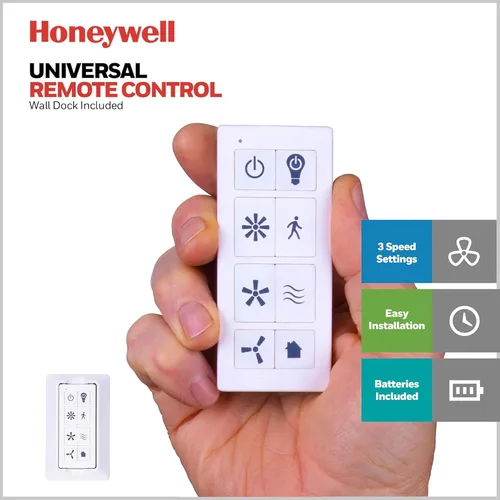 Vista 5 de Honeywell Ceiling Fans - Ventilador de techo Xerxes 51473-01, 62, negro mate