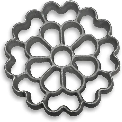 Vista 28 de Molde escandinavo de roseta Achappam, molde para buñuelos, fabricante de rosetas, herramienta de galletas de roseta, molde de aluminio fundido