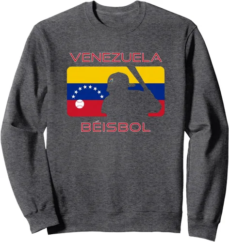 Vista 4 de Venezuela Beisbol Bandera de Béisbol Venezolano Fan Deportes Sudadera VEN