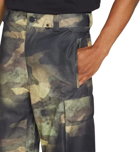 Vista 6 de Volcom Pantalones de snowboard VCO Hunter Cargo para hombre Negro estática