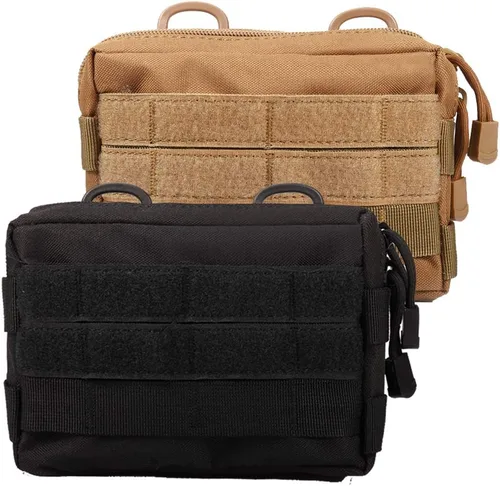 Vista 11 de MOLLE Pouches - Paquete de 2 bolsas tácticas compactas resistentes al agua para dispositivos utilitarios EDC bolsa