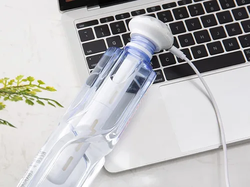 Vista 8 de Humidificador USB de niebla fría - Mini humidificador de aire portátil para dormitorio, escritorio, coche, viajes, oficina, bebé con longitud