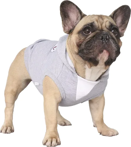 Vista 22 de iChoue - Disfraces para perros, I am a French Bulldog, suéteres divertidos, abrigos de invierno, sudaderas con capucha, Frenchie Pitbull Corgi, Pug
