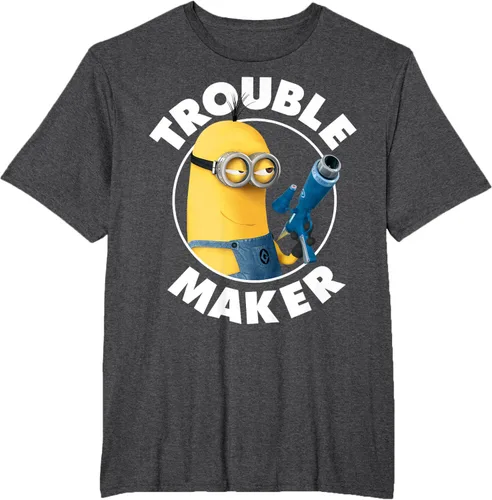 Vista 22 de Despicable Me Minions Kevin Fabricante de Problemas Gráfico Camiseta Negro
