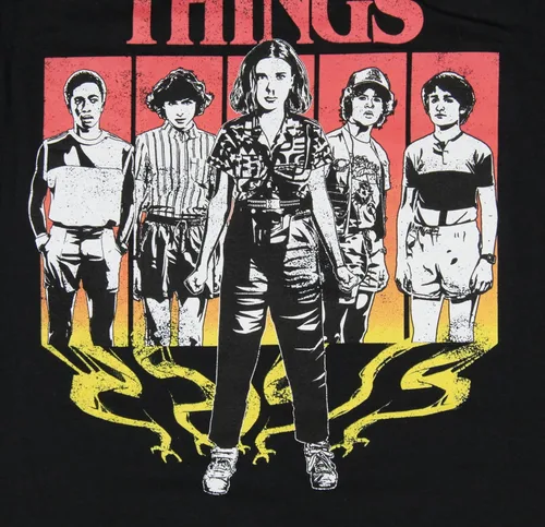 Vista 3 de Mad Engine Stranger Things - Camiseta gráfica para hombre