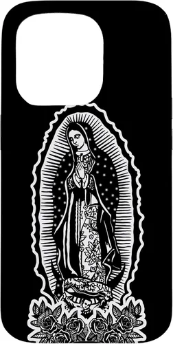 Vista 14 de Funda para iPhone 16 Nuestra Señora Virgen De Guadalupe Virgen María Tattoo Hombres Mujeres