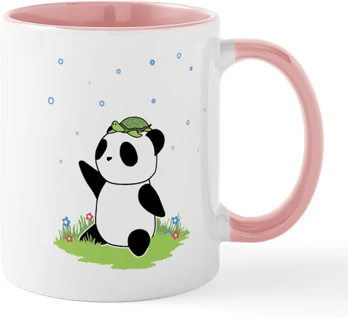 Vista 13 de CafePress Turtle And Panda - Taza de café de cerámica de 11 oz (11.0 fl oz)