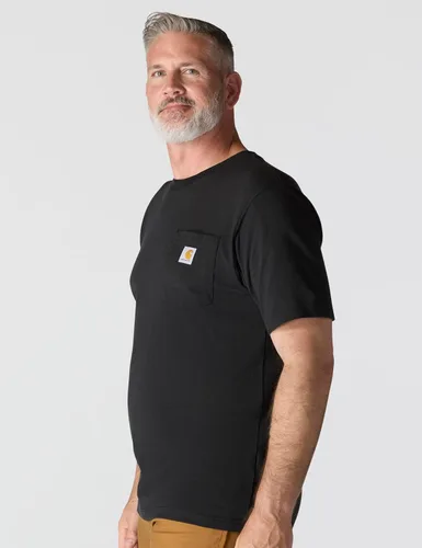 Vista 6 de Carhartt Camiseta con bolsillo Iconic K87 para hombre Negro