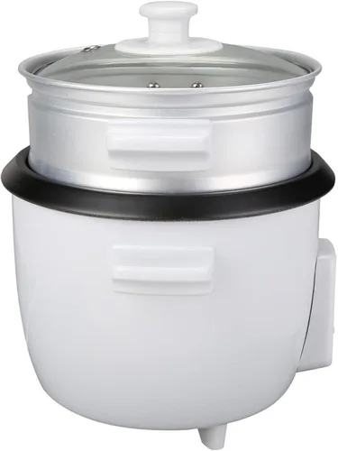 Vista 3 de Tayama Arrocera con bandeja de vapor 3 tazas, color blanco (RC-03R)
