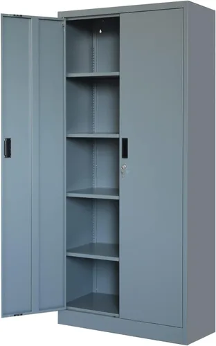 Vista 19 de BESFUR Armarios de almacenamiento de metal con estantes y puertas, armario de almacenamiento con cerradura de 36" de altura para oficina en casa