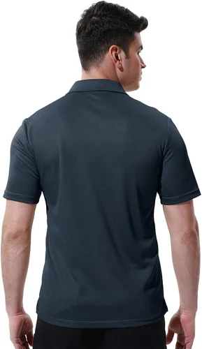 Vista 3 de YSENTO Polo para hombre, de manga corta, con cuello y bolsillo