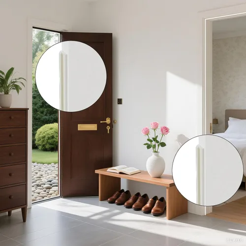 Vista 8 de Burlete de Espuma Tira de Sellado para Puerta para Espacio Pequeño, Forma de V Autoadhesivo Burlete para Puerta Aislamiento de Marco de Puerta