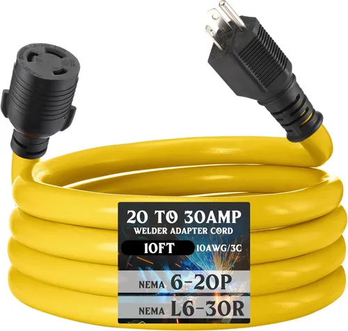 Vista 12 de Tellegloww - Cable adaptador para soldador de 30 amperios NEMA 10-30P a L6
