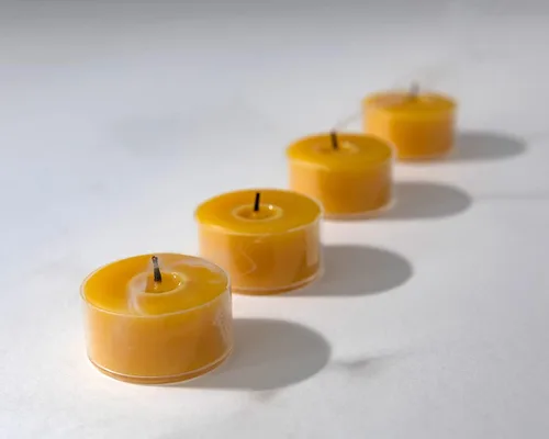 Vista 3 de The Beeswax Co - Velas de cera de abejas ligeras, perfumadas a miel natural, para el hogar, larga duración y ecológicas, mecha de algodón