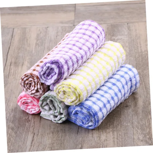 Vista 2 de Toallas de cocina de algodón para platos de trapo, toalla de cocina absorbente de tela de té, color verde