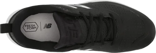 Vista 5 de New Balance Fresh Foam Velo V3 - Zapatos de sóftbol moldeados para mujer, NegroBlanco