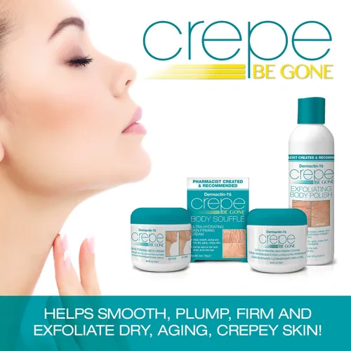Vista 9 de Dermactin Crepe Be Gone - Souffle corporal clásico de 3 onzas, crema reafirmante para la piel crepé ultra hidratante para cuello, pecho, brazos