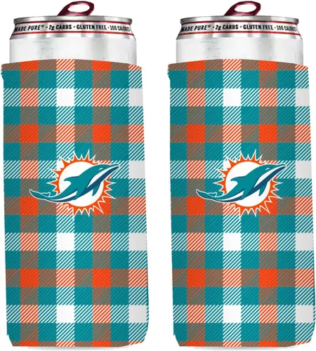 Vista 7 de Paquete de 2 soportes para latas de fútbol de 12 onzas, delgado y delgado, aislador de bebidas Huggie Cooler Coozies (Arizona (cardenales))