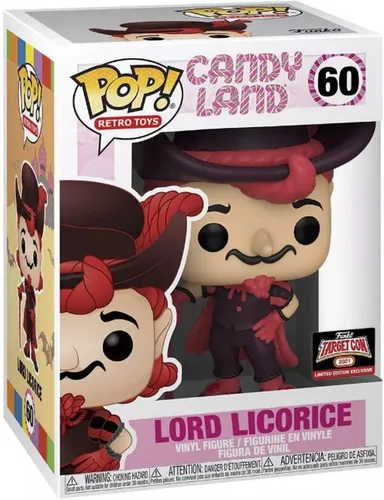 Vista 2 de Funko POP! Juguetes retro de vinilo # 60: Candyland Lord Regaliz Target Con 2021 Edición Limitada Exclusivo