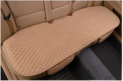 Vista 9 de Funda de cojín para asiento de automóvil con bolsillo pequeño, ajuste universal, tela acolchada, alfombrilla transpirable para conducción, 2