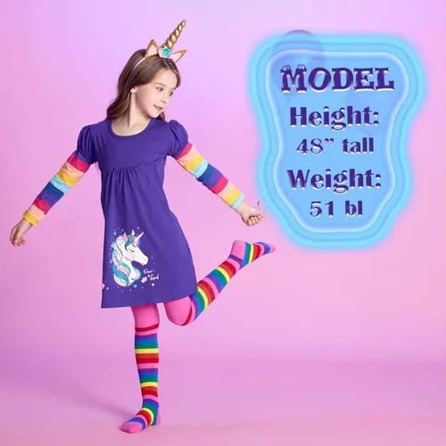 Vista 2 de VIKITA Winter Girls Dresses Toddler Girl Clothes Long Sleeve School Outfits for Kids 2-12 Years