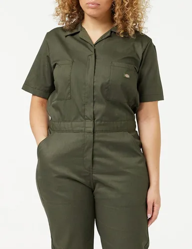 Vista 2 de Dickies - Overol flexible de manga corta para mujer