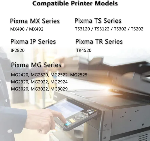 Vista 3 de LEBOK Cartucho de tinta para Canon PG-245 CL-246 XL remanufacturado 245 y 246 cartuchos de tinta de repuesto para impresoras Canon Pixma MX490 MX492