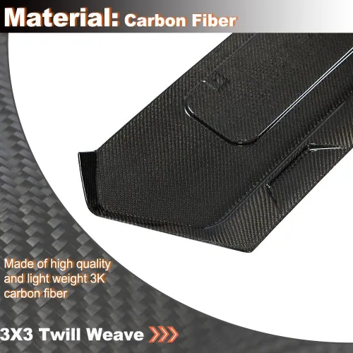 Vista 3 de Marco de placa trasera de fibra de carbono real para Chevrolet Corvette C8 2020-2025, accesorios decorativos, salida de fábrica License Plate