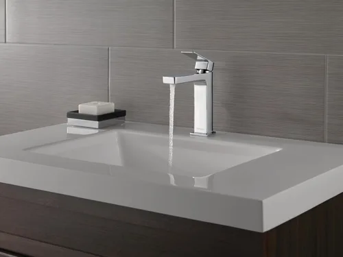 Vista 2 de Peerless P1519LF-HA Xander - Grifo de baño de arco alto con mango único, cromado